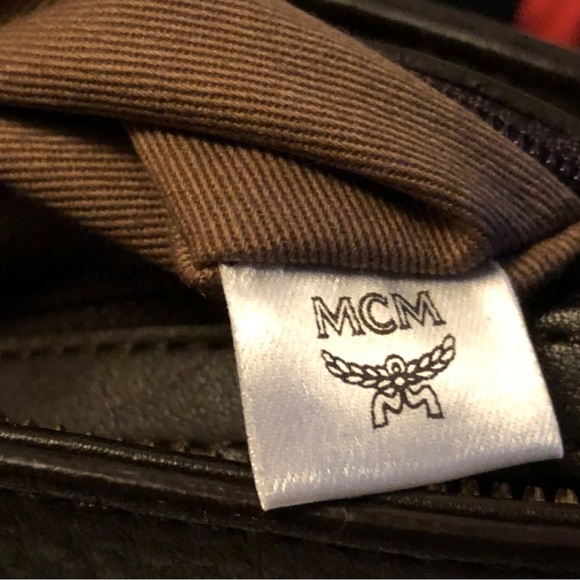 MCM Cognac Monogram Shoulder Bag - Picture 11 of 13